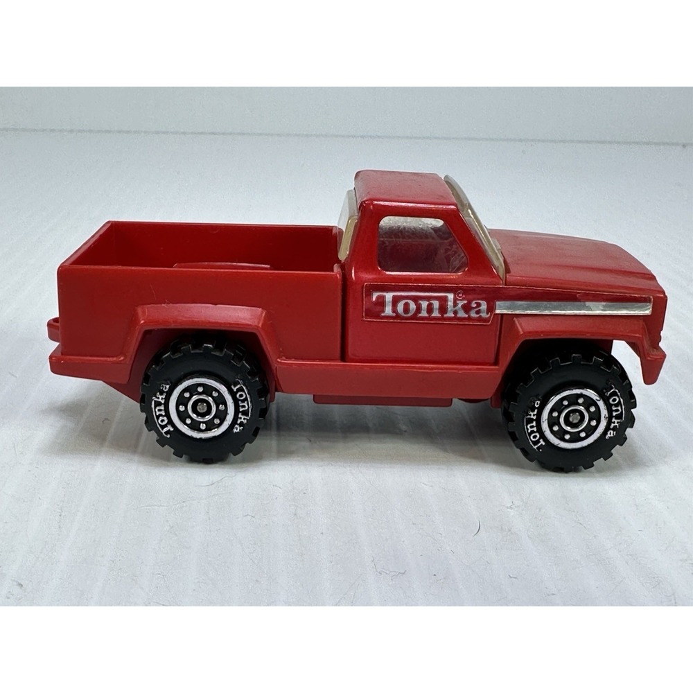 TONKA CORP Vintage 1978 Red Pickup Truck Metal Plastic RARE RED CAB Made In USA
